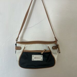 Rosetti Black and Tan Shoulder Bag